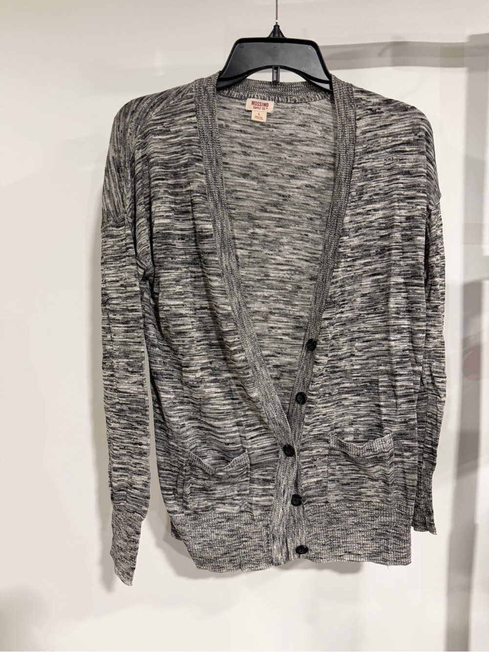 Mossimo Supply Co. Gray Marled Button Cardigan